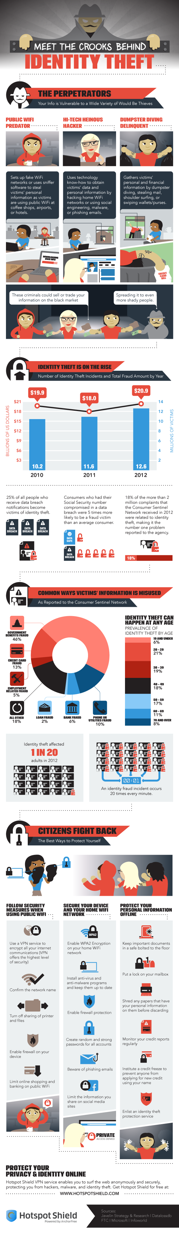 Identity Theft infographic