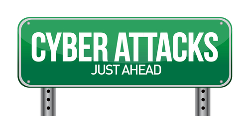 Cyber Attack road sign