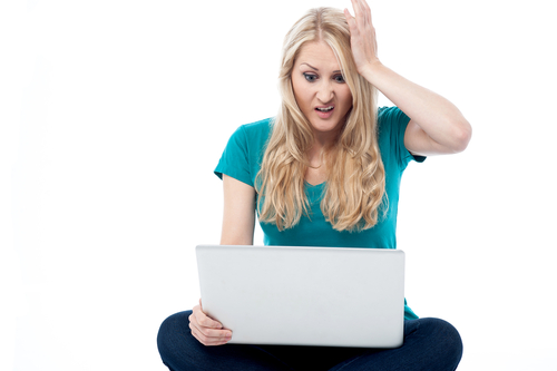 Woman with laptop