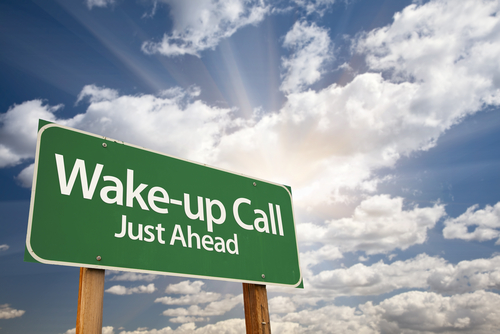 Wake up call sign