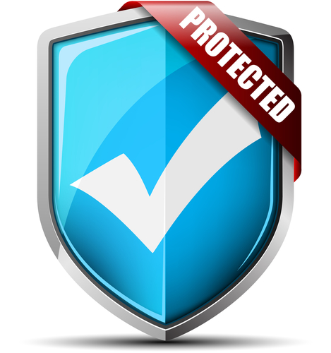 Protected on shield