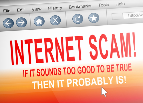 Internet Scam illustration