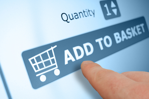 Online shopping touchscreen