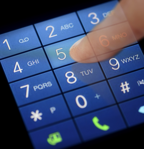 Dialing smartphone