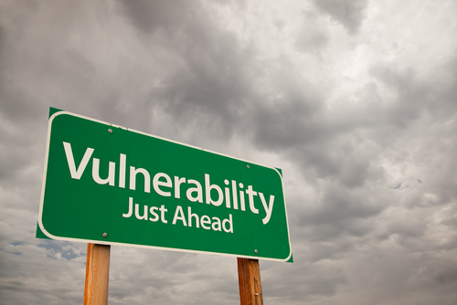 Vulnerability Just Ahead sign