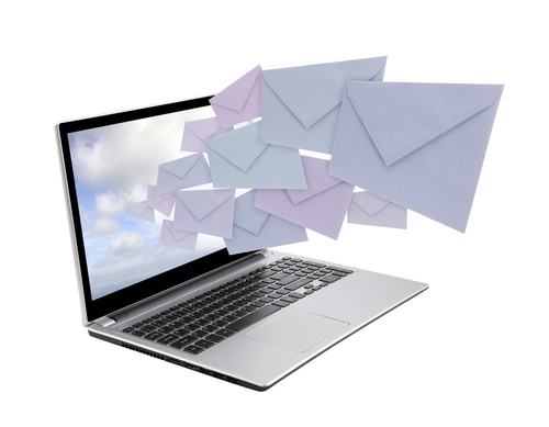 Mail going into laptop