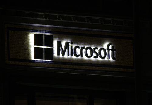 Microsoft sign