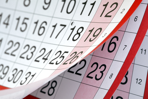 Days on calendar