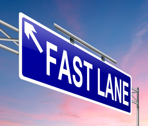 Fast Lane sign