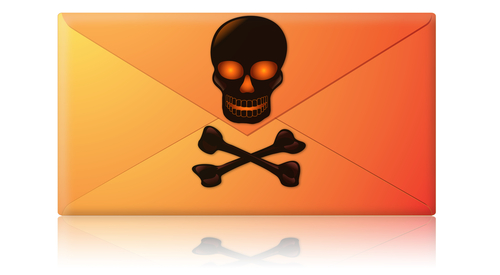 Malware in email concept