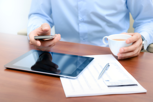 Working with smartphone and tablet