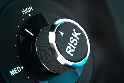 Risk knob turned towards high