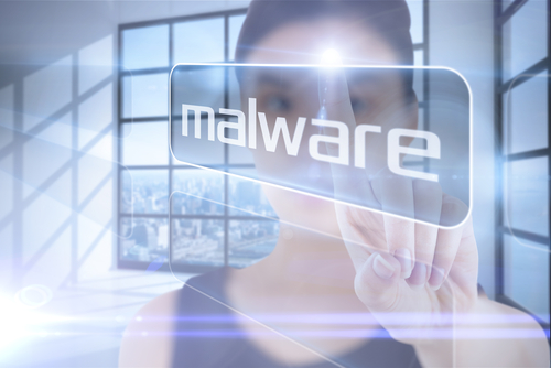 Futuristic Malware concept