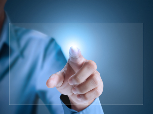 Touchscreen on smartphone, tablet