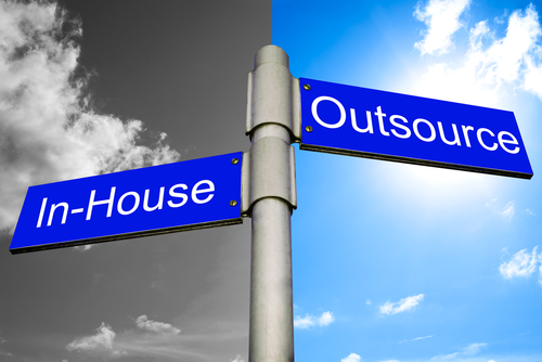 Outsourcing street sign