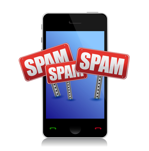 Spam on smartphone