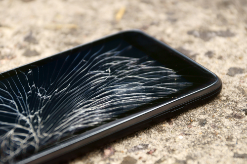 Broken smartphone