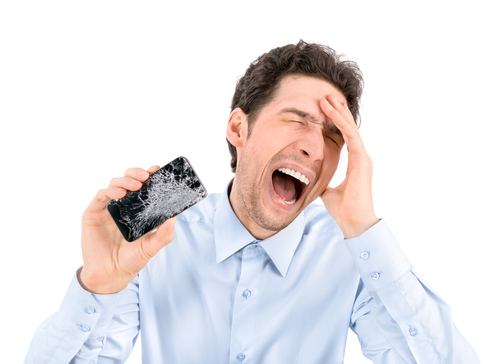 Broken smartphone