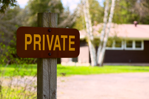 Private sign